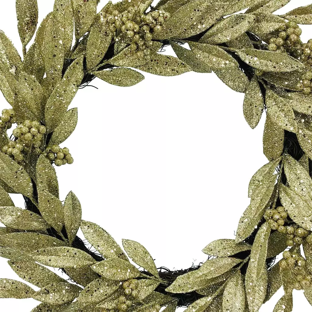 Brand new ❤️ 24" Champagne Leaves & Berries Wreath by Ashland® ❤️ 4 Brand new ❤️ 24" Champagne Leaves & Berries Wreath by Ashland® ❤️ - Image 2