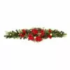 Best Pirce 🥰 72" Red Poinsettia Mixed Pine Garland by Ashland® ⌛ -Ashland Online Store 10700057 1