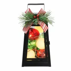 Cheapest 👏 12" Black Lantern With Ornaments & LED Lights by Ashland® 🤩 -Ashland Online Store 10700065 2