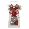 Flash Sale 👏 12" White Lantern With Ornaments & Bow by Ashland® 🔥 -Ashland Online Store 10700068 1