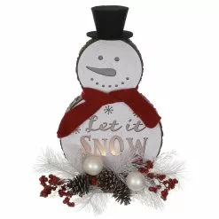 Coupon 😀 Red & White Tabletop Snowman With Pinecones by Ashland® ❤️ -Ashland Online Store 10700070 2