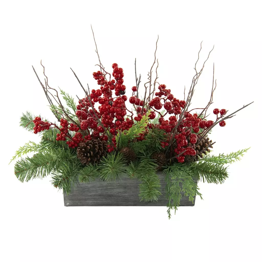 Deals ๐ Pine & Berry Arrangement In Wooden Box by Ashland® โ๏ธ 3 Deals ๐ Pine & Berry Arrangement In Wooden Box by Ashland® โ๏ธ