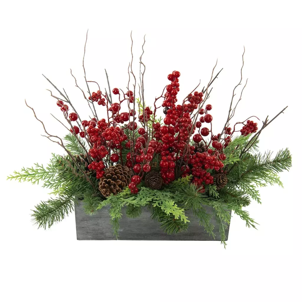 Deals ๐ Pine & Berry Arrangement In Wooden Box by Ashland® โ๏ธ 4 Deals ๐ Pine & Berry Arrangement In Wooden Box by Ashland® โ๏ธ - Image 2
