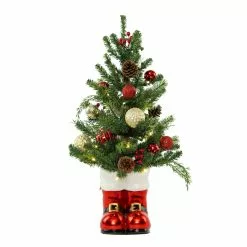 Top 10 😍 24" Pre-lit Ash Pine Tree With Tin Boot by Ashland® 👏