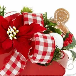 Budget 👏 12" Gingerbread & Holly Berries Sleigh Table Display by Ashland® ⌛ -Ashland Online Store 10700081 2