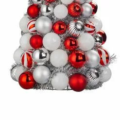Budget ⭐ 22" Red & White Ornament Tree by Ashland® ⌛ -Ashland Online Store 10700082 2