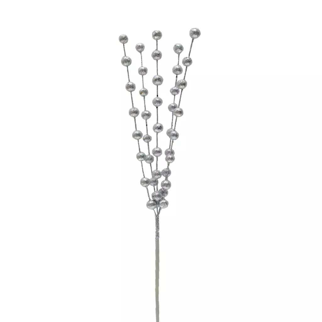 Budget ❤️ Silver Glitter Berry Pick by Ashland® 🧨 4 Budget ❤️ Silver Glitter Berry Pick by Ashland® 🧨 - Image 2