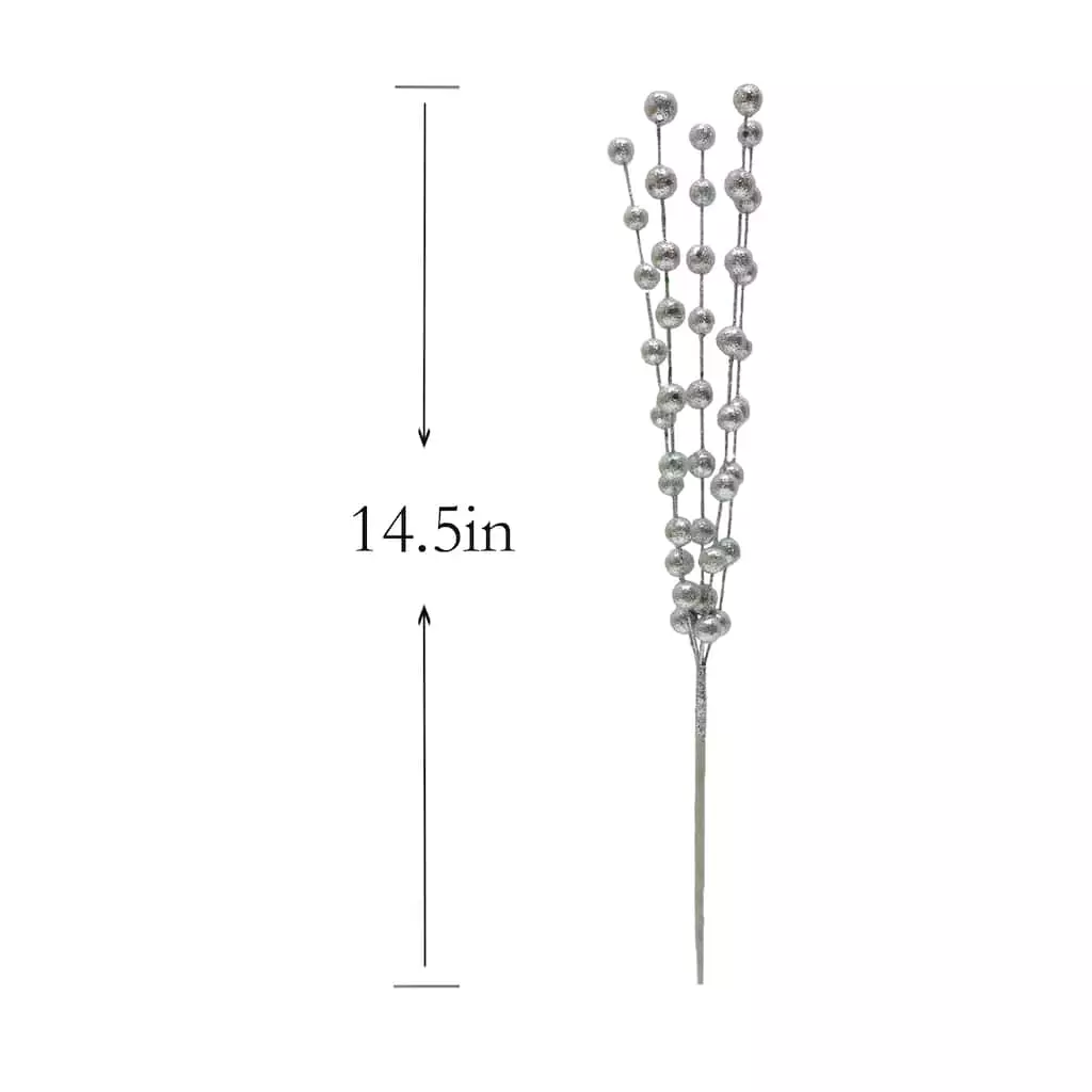 Budget ❤️ Silver Glitter Berry Pick by Ashland® 🧨 5 Budget ❤️ Silver Glitter Berry Pick by Ashland® 🧨 - Image 3