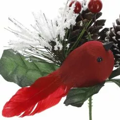 New 💯 Red Bird & Snowy Pinecone Pick by Ashland® 😍 -Ashland Online Store 10700129 4