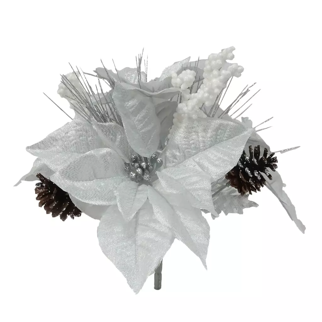 Flash Sale ๐ Silver Pinecone, Berry & Poinsettia Mixed Bush by Ashland® ๐คฉ 3 Flash Sale ๐ Silver Pinecone, Berry & Poinsettia Mixed Bush by Ashland® ๐คฉ