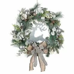 Deals 😉 24" Deer Sign Pine & Berry Wreath by Ashland® 🔥