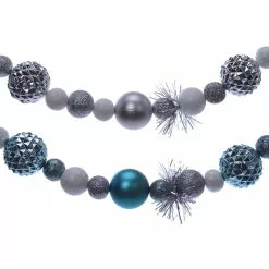 Cheapest 🔔 Assorted 6ft. Blue & Silver Ball & Tinsel Garland by Ashland® 🧨