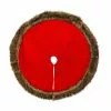 Best reviews of 🌟 48" Red Cable Knit Tree 🔥 Skirt with Faux Fur Trim by Ashland® ⌛