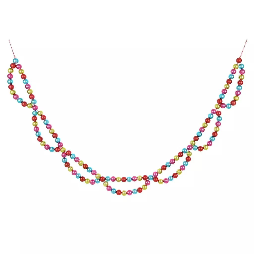 New ๐ 6ft. Multicolor Semicircle Bead Garland by Ashland® ๐ 4 New ๐ 6ft. Multicolor Semicircle Bead Garland by Ashland® ๐ - Image 2