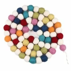 Brand new 👍 6ft. Bright Multicolor Felt Pom Pom Garland by Ashland® 🌟