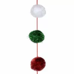 Best deal ✔️ 6ft. Red, Green & White Pom Pom Garland by Ashland® 🎉