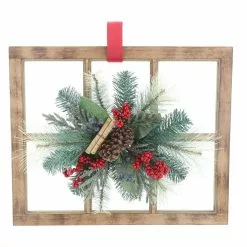 Top 10 ❤️ 22" Christmas Wall Pane with Pinecones & Berries by Ashland® 🌟