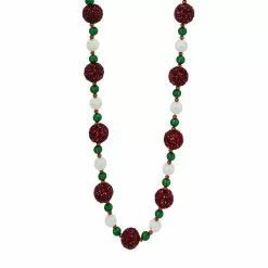 Brand new ⭐ 6ft. Red, Green & White Pom-Pom & Bead Garland by Ashland® ✨