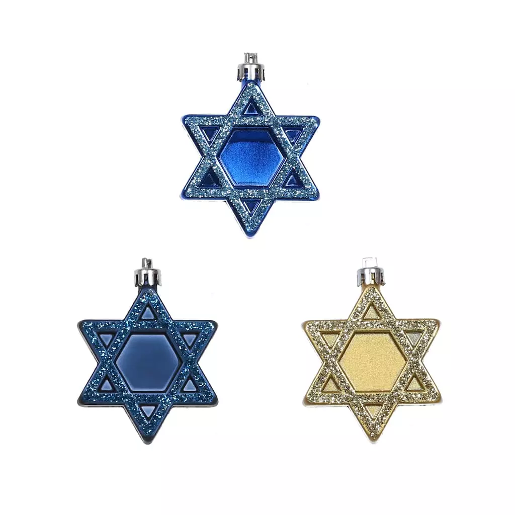 Deals โค๏ธ Assorted 3" Star of David Plastic Ornaments by Ashland® ๐ 6 Deals โค๏ธ Assorted 3" Star of David Plastic Ornaments by Ashland® ๐ - Image 4