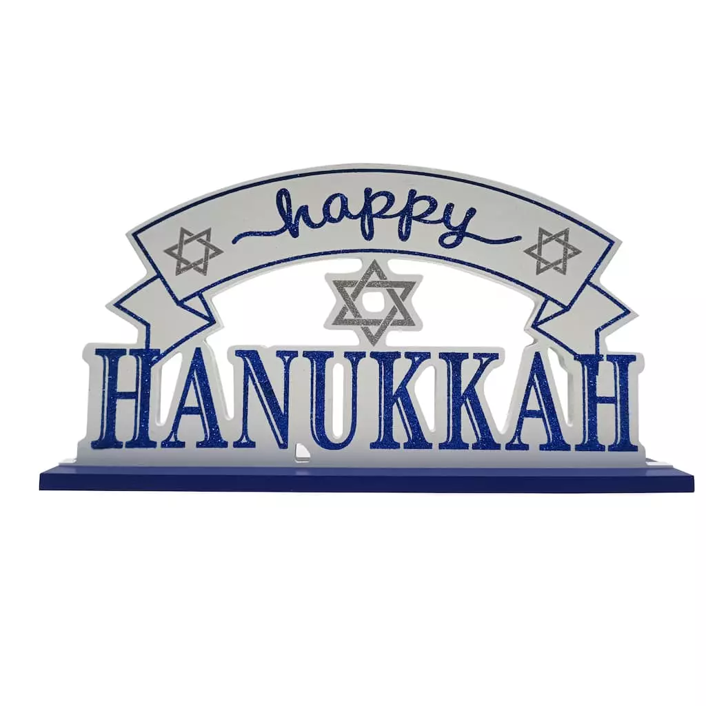 Discount โ๏ธ 7'' Happy Hanukkah Glitter Tabletop Sign by Ashland® ๐ฅ 3 Discount โ๏ธ 7'' Happy Hanukkah Glitter Tabletop Sign by Ashland® ๐ฅ