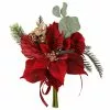 Wholesale ✨ Dark Red Poinsettia, Rose & Eucalyptus Bundle by Ashland® 🔔