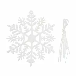 New โ๏ธ 4'' Mini White Snowflake Accents, 6ct. by Ashland® ๐