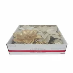 Discount 😍 Gold & White Poinsettia Accents by Ashland® 👍 -Ashland Online Store 10700761 4