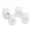 Outlet ✨ Assorted 21oz. Hanukkah Wine Glass by Ashland® 🎁