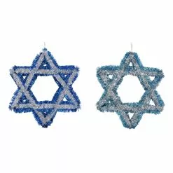 Budget 😀 Assorted 18" Star of David Tinsel Decoration by Ashland® 🛒