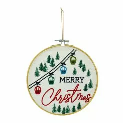 Deals ✔️ Assorted Christmas Greeting Embroidery Hoop Wall Accent by Ashland® 👍 -Ashland Online Store 10700816 3