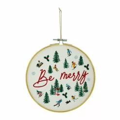 Deals ✔️ Assorted Christmas Greeting Embroidery Hoop Wall Accent by Ashland® 👍 -Ashland Online Store 10700816 4