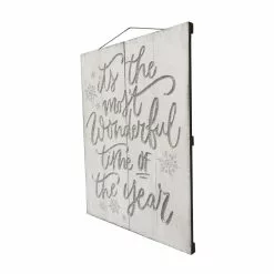 Cheapest ❤️ Most Wonderful Time of the Year Wood Plank Wall Sign by Ashland® ⭐ -Ashland Online Store 10700837 2