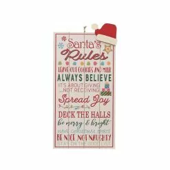 Best reviews of ✨ Santa's Rules Wall Sign by Ashland® 👍