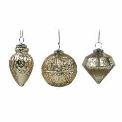 Discount 🌟 Assorted 4" Gold Glass Ornament by Ashland® 🌟