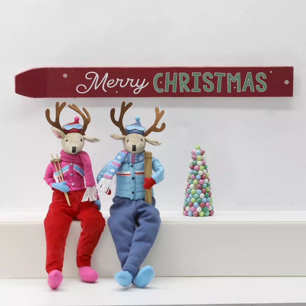 Outlet โค๏ธ Assorted 23.5" โญ Christmas Sitter Deer Tabletop Accent by Ashland® ๐ 6 Outlet โค๏ธ Assorted 23.5" โญ Christmas Sitter Deer Tabletop Accent by Ashland® ๐ - Image 4