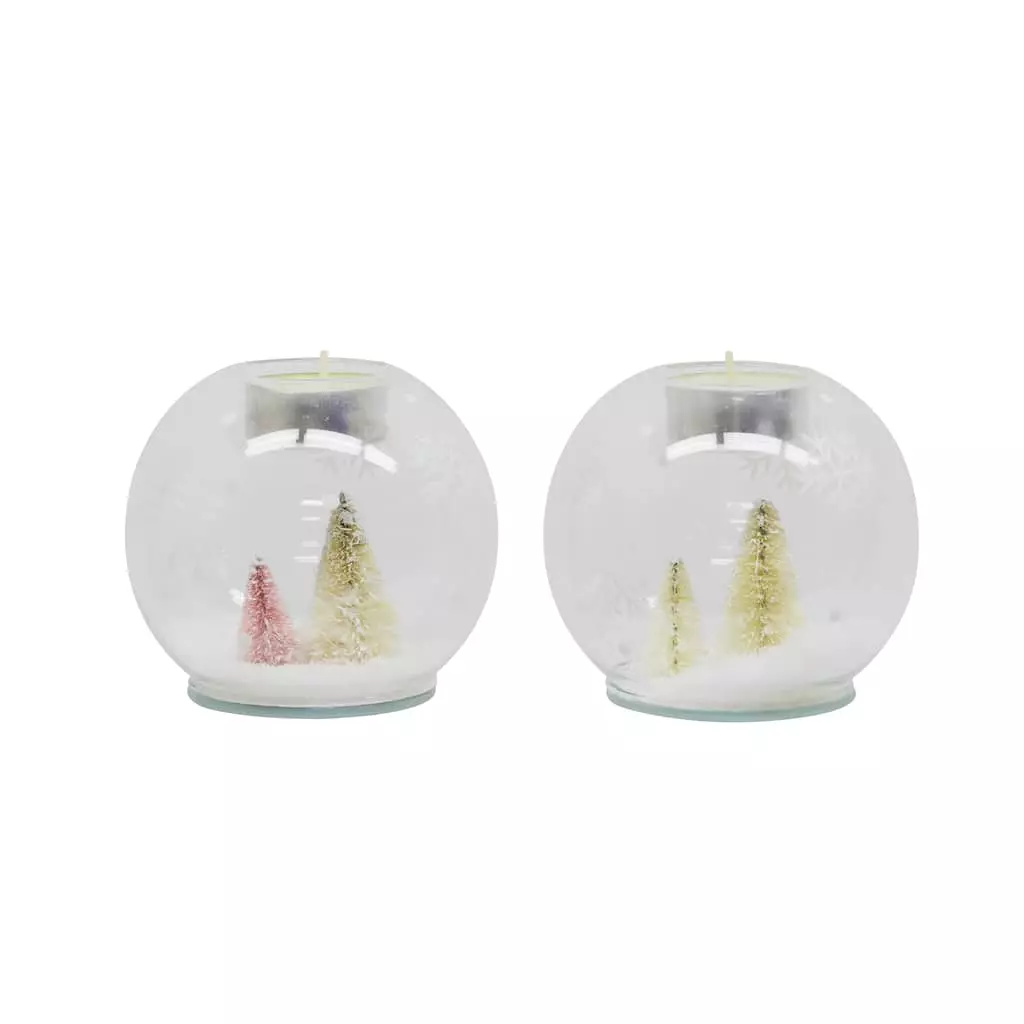 Promo โจ Assorted 4" Christmas Tree Globe Candle Holder by Ashland® ๐ 3 Promo โจ Assorted 4" Christmas Tree Globe Candle Holder by Ashland® ๐