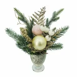 Discount ✔️ 12" ⭐ Christmas Pine Arrangement in Decorative Container by Ashland® ✔️