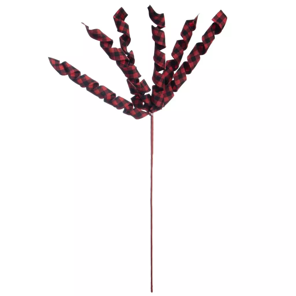 Promo โค๏ธ Red & Black Plaid Spiral Ribbon Spray by Ashland® ๐ 3 Promo โค๏ธ Red & Black Plaid Spiral Ribbon Spray by Ashland® ๐