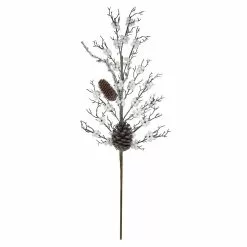 Wholesale ⭐ Silver & White Pinecone & Berry Stem by Ashland® 🔔