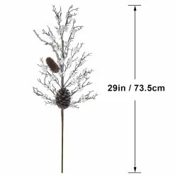 Wholesale ⭐ Silver & White Pinecone & Berry Stem by Ashland® 🔔 -Ashland Online Store 10700995 3