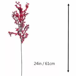 Best Pirce ⭐ Red Berry Cluster Stem by Ashland® 👏 -Ashland Online Store 10701000 3