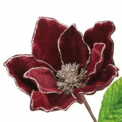 Top 10 🔥 Burgundy Magnolia Velvet Christmas Stem by Ashland® 🛒 -Ashland Online Store 10701040 3