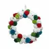 New 😉 17.7" Pom-Pom Christmas Wall Wreath by Ashland® 🧨 -Ashland Online Store 10701075 1