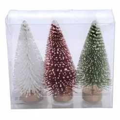Top 10 โจ Red, Green & White Flocked Potted Mini Tree Set by Ashland® ๐ Christmas โค๏ธ