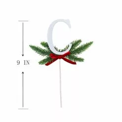 Discount 🎁 Christmas Pine Sprig Letter C Pick by Ashland® 🛒 -Ashland Online Store 10701097 3
