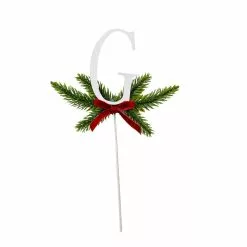 Promo โญ Christmas Pine Sprig Letter G Pick by Ashland® โญ