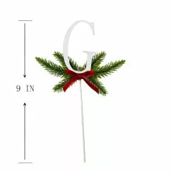 Promo ⭐ Christmas Pine Sprig Letter G Pick by Ashland® ⭐ -Ashland Online Store 10701107 3
