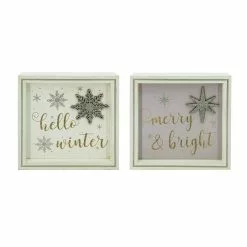 Hot Sale โจ Assorted 6" โ Christmas Sentiment Tabletop Block by Ashland® ๐
