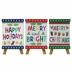 Budget 🛒 Assorted Mini Tabletop ❄ Christmas Sign by Ashland® ❤️