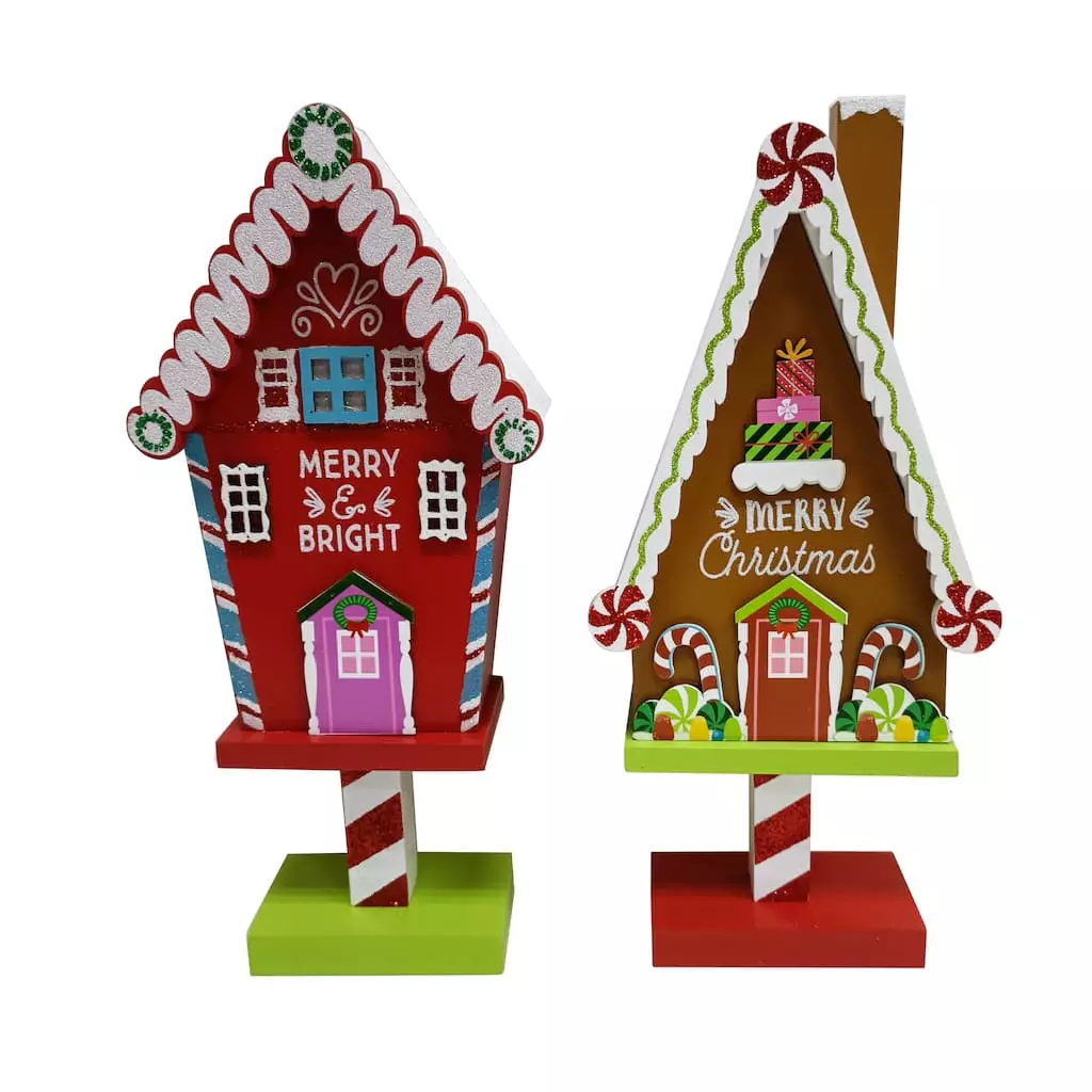 Best Pirce ๐ Assorted 11'' Wooden House Tabletop โ Christmas Sign by Ashland® โ๏ธ 3 Best Pirce ๐ Assorted 11'' Wooden House Tabletop โ Christmas Sign by Ashland® โ๏ธ